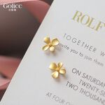 【Gulicc】古莉可 耳環 金色桂花 氣質耳環, , large
