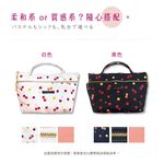 日本製 【Passage Bois】櫻桃 雙層拉鍊雙口袋抗菌手提袋, , large