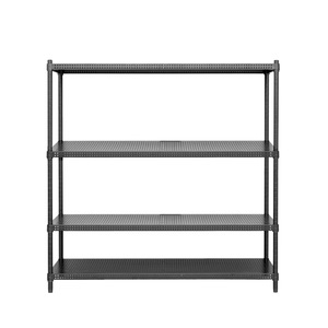 【Y HOUSE】120x45x120cm perforated plate four-layer rack perforated plate rack iron rack - black paint