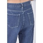 (S) xiao lin xi高腰質感丹寧牛仔棉質藍色長褲二手衣, , large