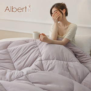 【Albert bedding】Graphene Quilt_pure color_grey