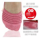 【BVD】簡約條紋休閒女襪套<麻天藍>B248 止滑 女襪 襪子 隱形襪, , large