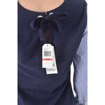 (S) nautica質感棉質拼接藍色洋裝二手衣, , large