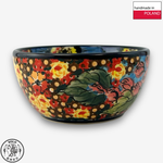 【SOLO Vintage】Cerraf Polish Pottery 13cm Rice Bowl Where Flowers Bloom Deeply Series Made in Poland, , large