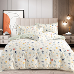 【Betrise】Chuchen Ruomeng | Environmentally friendly printing and dyeing anti-mite and antibacterial 100% combed cotton dual-purpose quilt and bed sheet set - double, , large