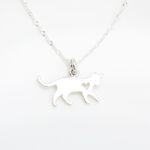 【Angel & Me】Love Cat Kitten Meow s925 sterling silver necklace birthday gift, , large