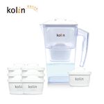 Kolin 歌林 2.5L濾水壺(內含四重濾芯*1)+五重淨垢濾芯6入(共1壺7芯/適用Brita), , large