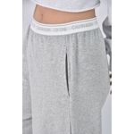 (4XL（含）以上) calvin klein高腰質感腰部logo灰色長褲二手衣, , large