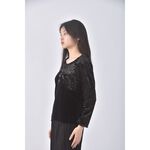(S) tay shin三件式黑色長袖上衣二手衣, , large