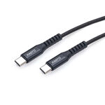 RASTO RX47 Type C to C Fast Charging QC3.0 Aluminum Alloy Charging Transmission Cable 1.2M - Woven material is anti-pull and supports fast charging, , large