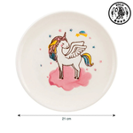 【SOLO Vintage】LCW Home 21cm Cute Unicorn Plate Made in Turkey, , large