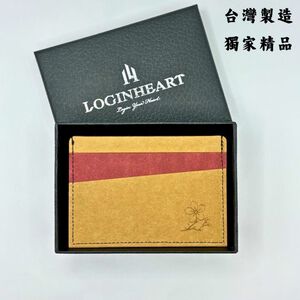 [LOGINHEART]五福梅_橡葉棕紅 全防護屏蔽感應卡夾  5卡層皆受屏蔽 防盜刷 防消磁 台灣製造獨家精品