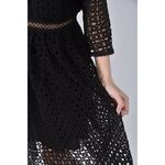 (S) amy s farm質感洞洞黑色洋裝二手衣, , large