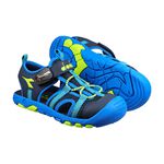 DIADORA迪亞多那 大童護趾運動涼鞋 機能涼鞋 童鞋 魔鬼氈 磁扣 透氣 彈性 減震 吸衝 柔軟 耐磨 止滑 黑 藍, , large