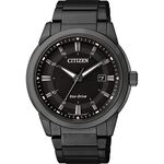 CITIZEN 星辰 Eco-Drive 都會時尚光動能腕錶-黑/42mm BM7145-51E, , large
