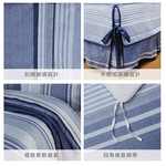 【多利寶寢具】FITNESS 精梳棉雙人特大七件式床罩組-安德里-藍, , large