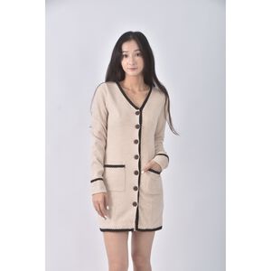 (S) 【安于晴Charlene私服】質感杏色洋裝二手衣