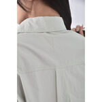 (F) 【粿粿私服】lin修身短版灰綠色短袖上衣二手衣, , large