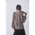 (M) tion韓牌排扣黑色長袖上衣二手衣, , large