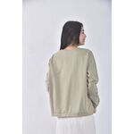 (L) kuen dian質感綠色長袖上衣二手衣, , large