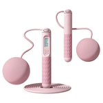 [A&R] Smart Counting Weighted Jump Rope - Large Ball Long Rope (Pink), , large
