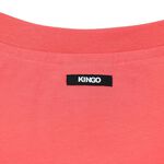 KINGO-大尺碼-女款 圓領T恤-橘-414116, , large