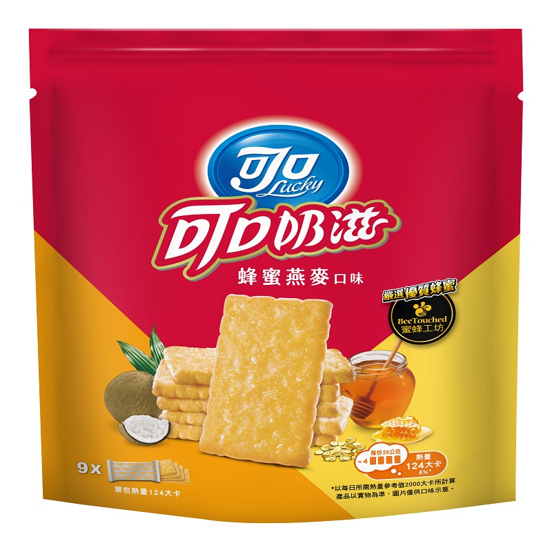 可口奶滋蜂蜜燕麥口味 量販分享包, , large