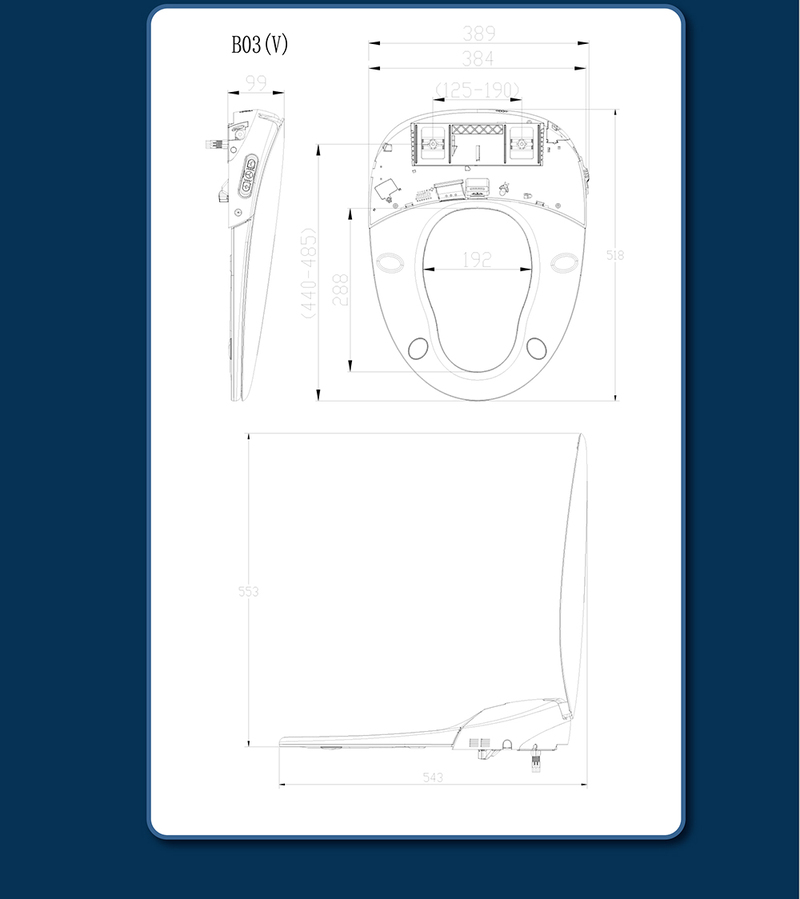 【加拿大H&H】B03E瞬熱式免治馬桶座(電解除菌水), , large