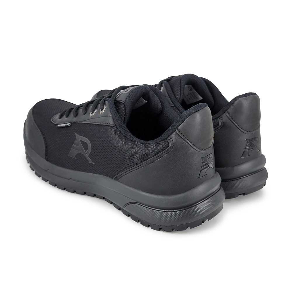 ROAD EASY MIT防潑水防護鞋 工作鞋 安全鞋 鋼頭鞋 台灣製 寬楦 反光 防穿刺 抗衝擊 抗菌 耐油 防滑 黑, , large