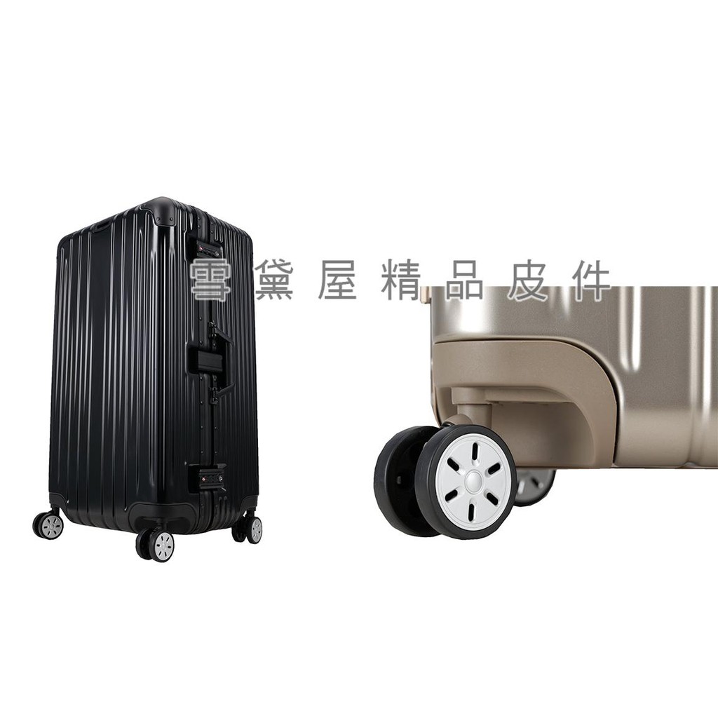 ~雪黛屋~Forest 30寸行李胖胖箱防盜鋁框2/3對開口PC雙海關鎖硬殼箱360度旋轉耐摔撞鋁合金拉桿#95517, , large