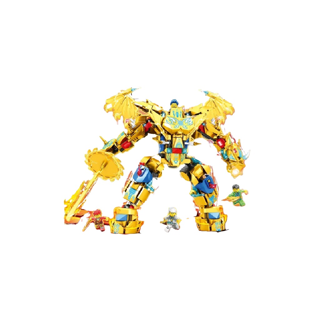  [Brick Republic]LUCKY 326 Thunder War God &ndash; Set of 4 (Educational Building Blocks), , large