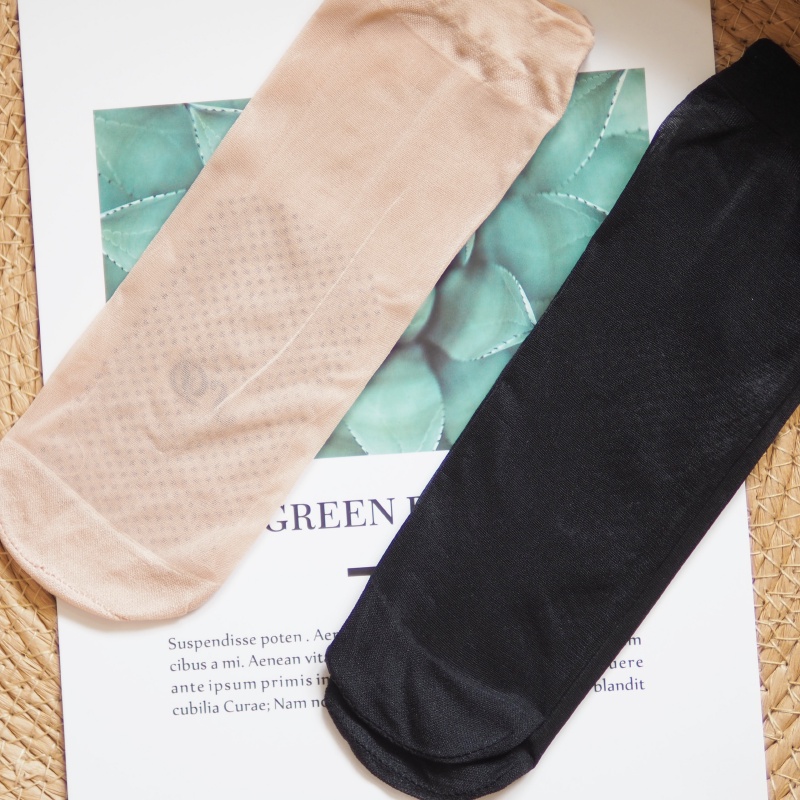 [凱美棉業] 40雙組 水晶透膚平面止滑短絲襪 黑膚兩色, , large