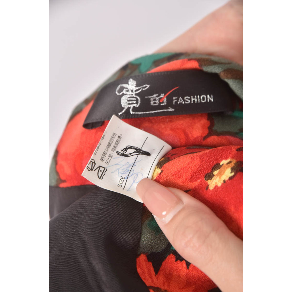 (S) 寬的fashion圓領紅色外套二手衣, , large