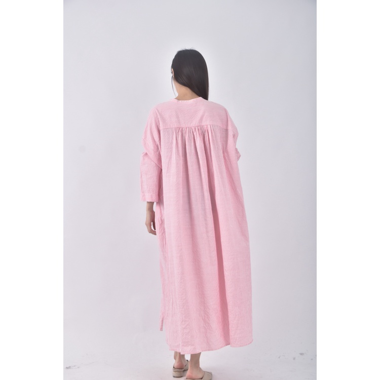 (2XL) urban research doors條紋粉色洋裝二手衣, , large