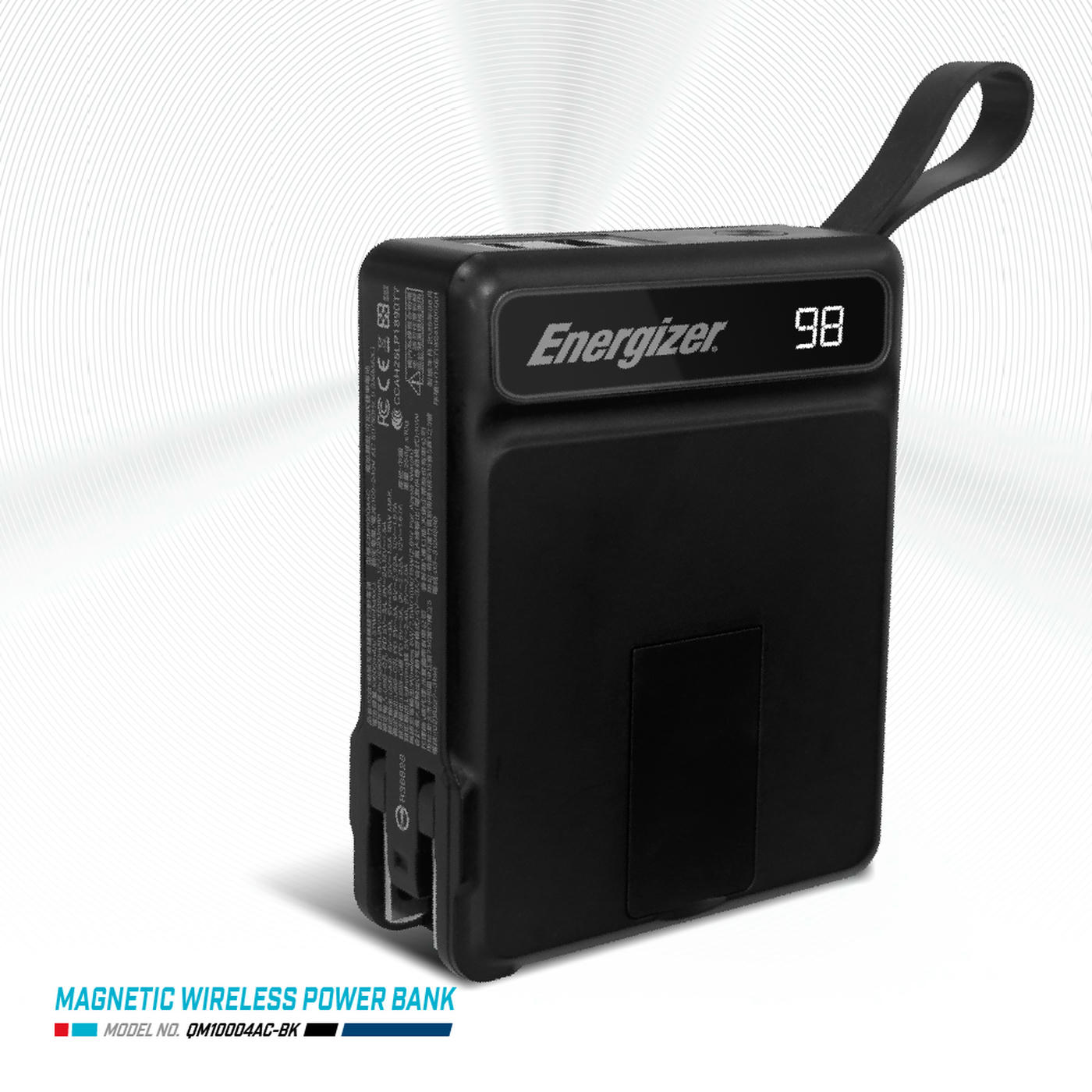 ENERGIZER 勁量 10in1 勁能充 易捷 無線行動電源 10000mAh QM10004AC 黑色 總代理公司貨, , large