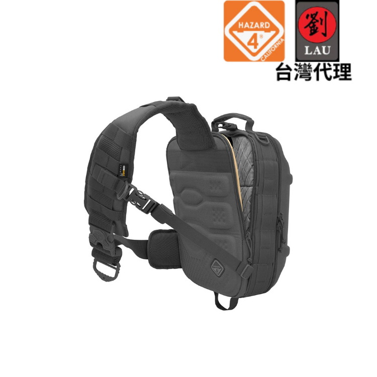 [劉氏國際]HAZARD 4 BS-HBC-BLK 硬殼單斜肩筆電包(黑色), , large