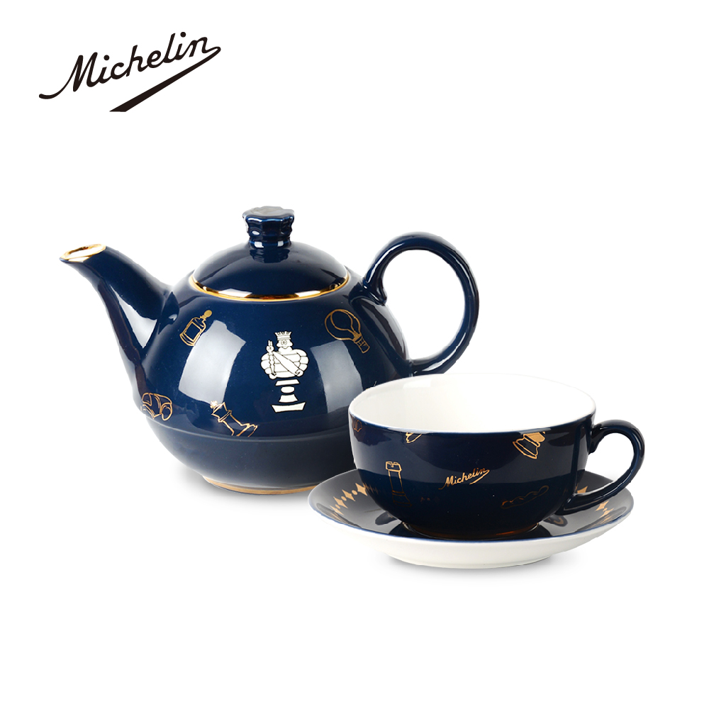 MICHELIN Bibendum Interesting Life Mother and Child Teapot Afternoon Tea Set ML-20311, , large
