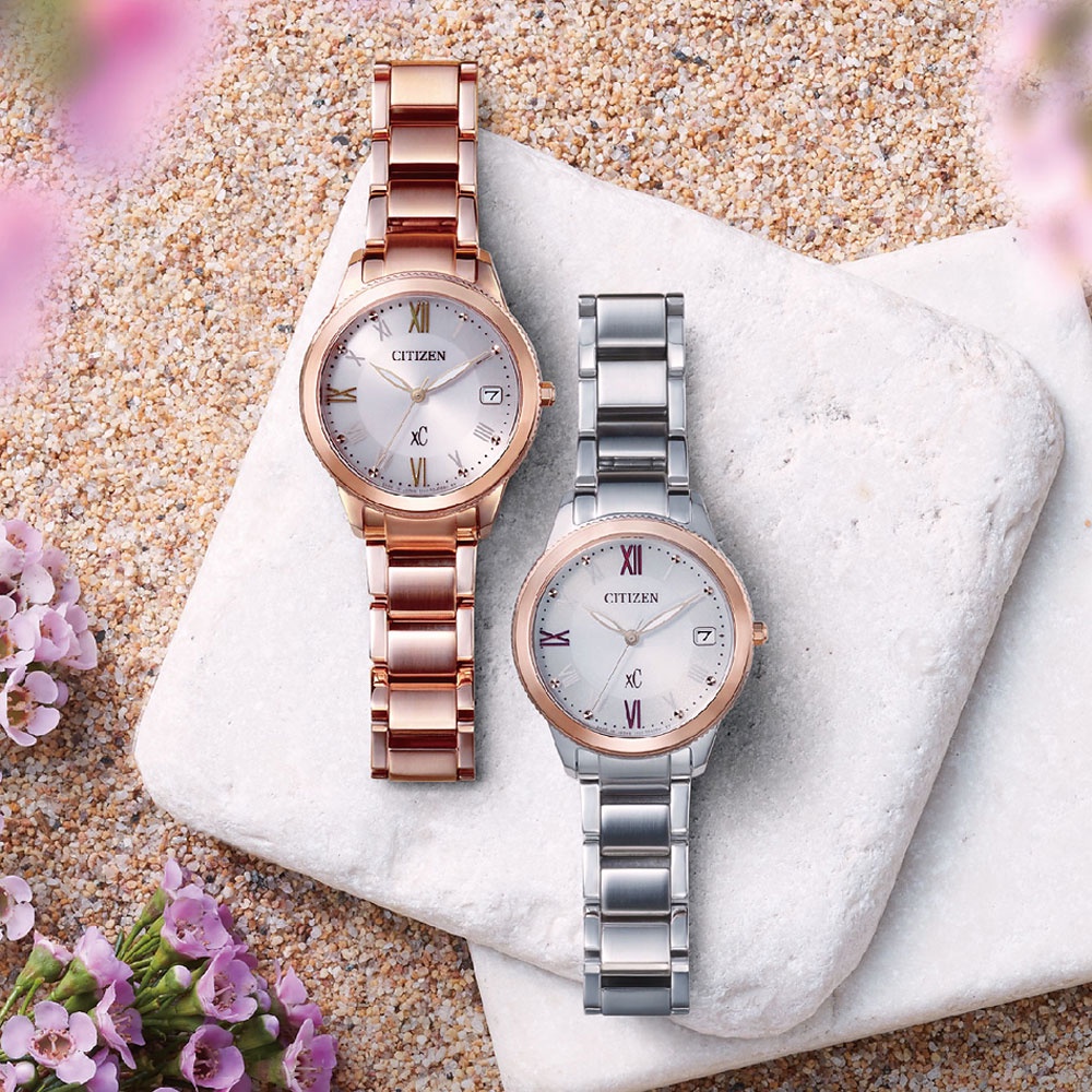 CITIZEN 星辰 XC 亞洲限定 情人節推薦款 光動能女錶 EO1232-56W, , large