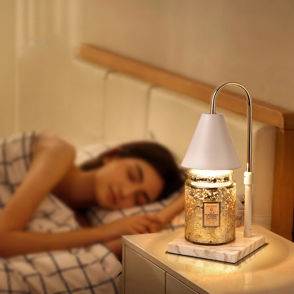 lussuoso-北歐暖心可調光融蠟燈-大理石白罩, 大理石白罩, large