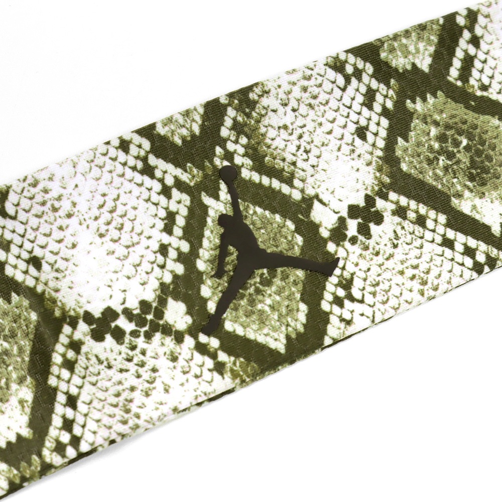 NIKE JORDAN SPORT 綁帶式頭帶/AOP 健身 訓練 戶外運動 飛人喬丹 止汗頭帶 吸汗 透氣 乾爽 卡其, , large