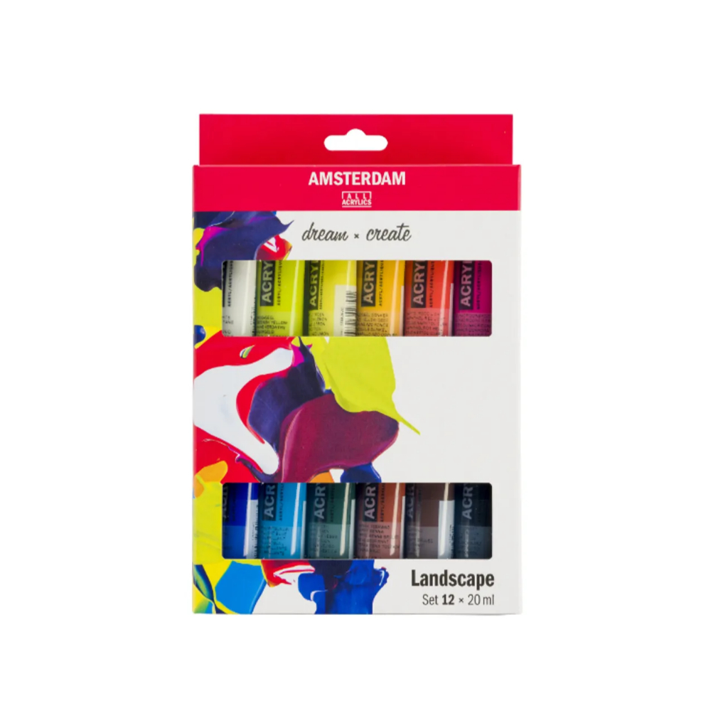 *需預訂 Royal Talens AMSTERDAM 壓克力20ML - 12色套組灰階, , large