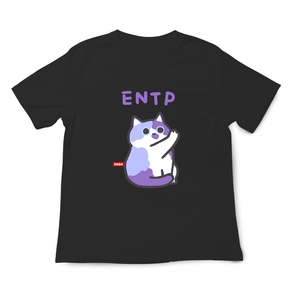 JZ TEE MBTI Cat ENTP-Debater Graphic Tee, , large