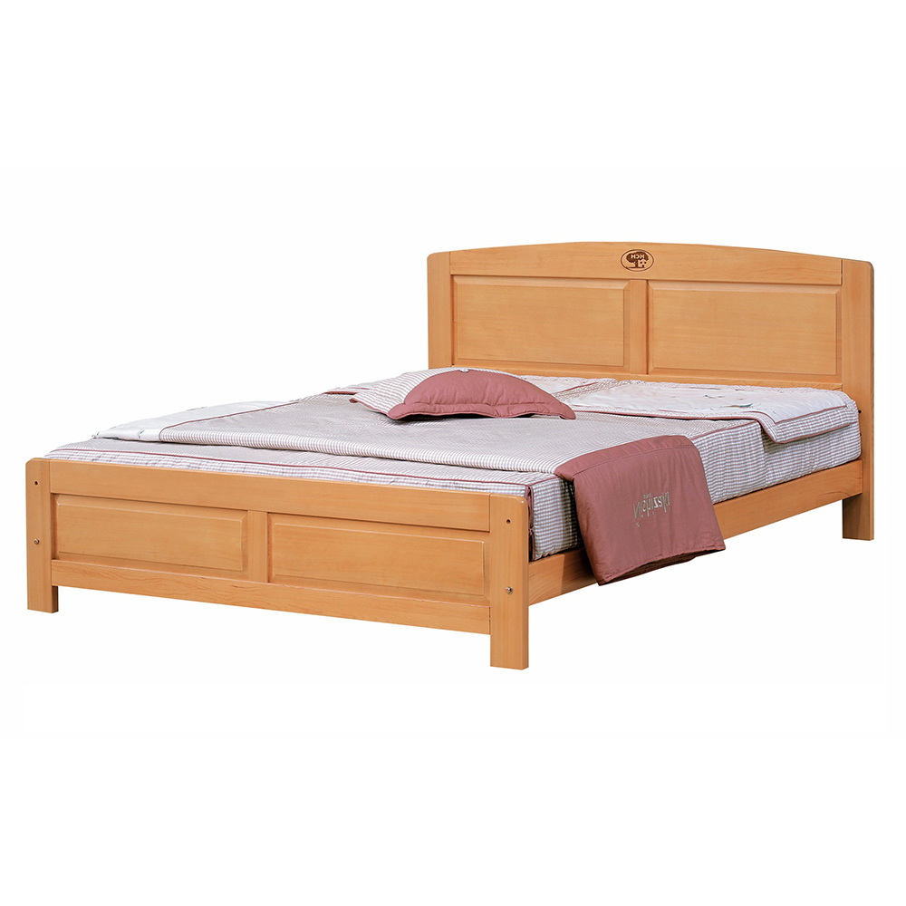 【唯熙傢俱】華歌檜木色5尺雙人床