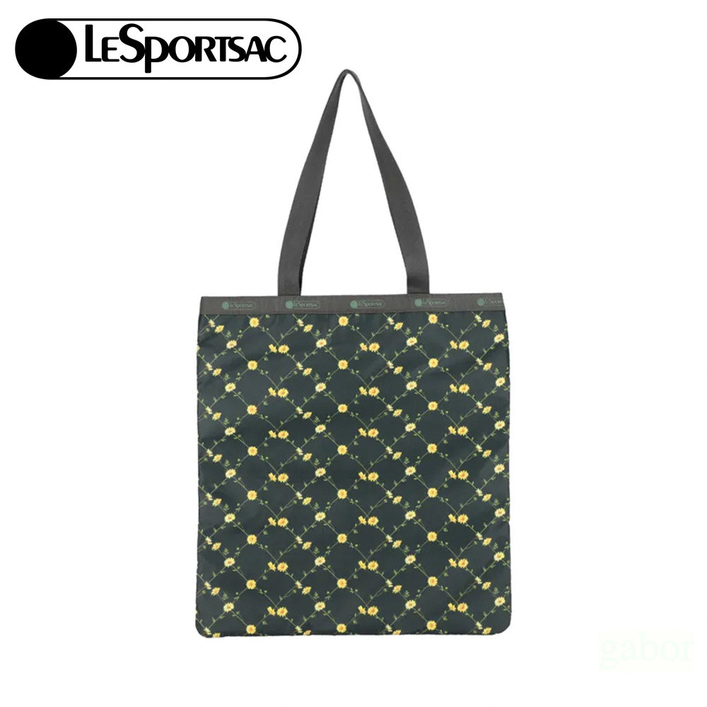 Lesportsac Large Emerald Tote 大型肩背托特包 送禮-綠野雛菊