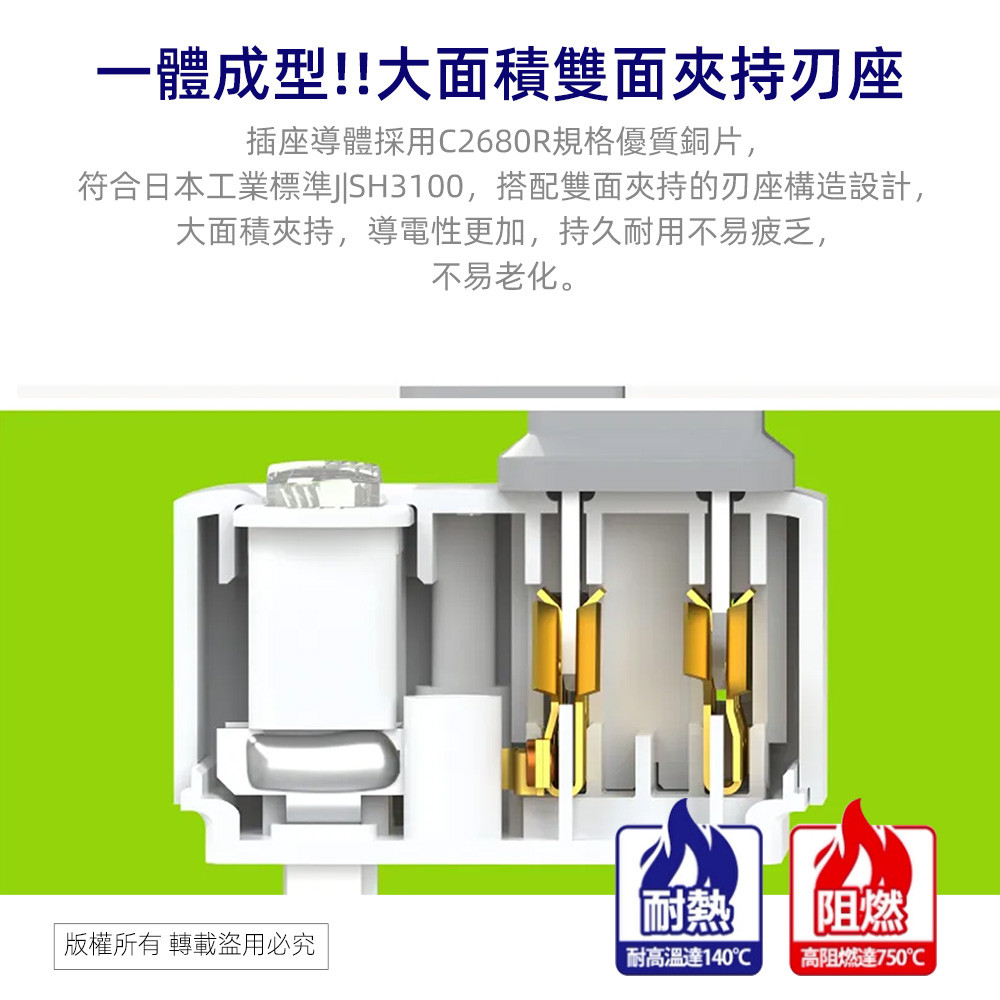 SUPER&CELL 1 on 3 plugs 2P small wall plug SNB630, , large