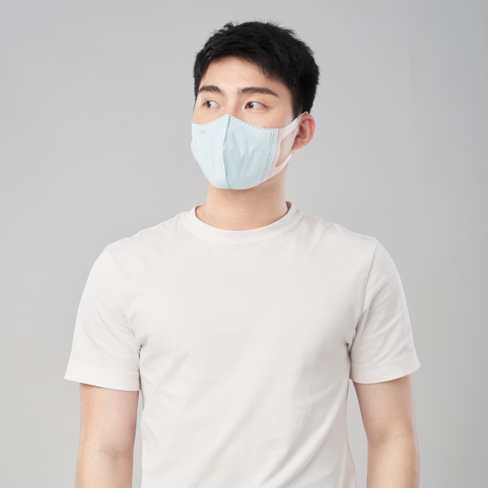 【DRX達特世】醫用3D彈力口罩-繽紛系列-成人L-淺粉/50入, , large