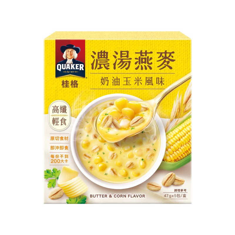 桂格濃湯燕麥-奶油玉米風味, , large