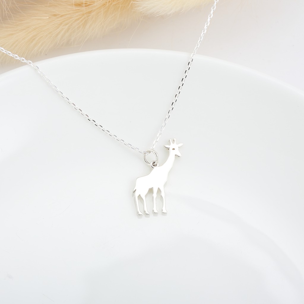 【Angel & Me】可愛 長頸鹿 Giraffe s925 純銀 項鍊 生日 情人節 聖誕節 禮物, , large
