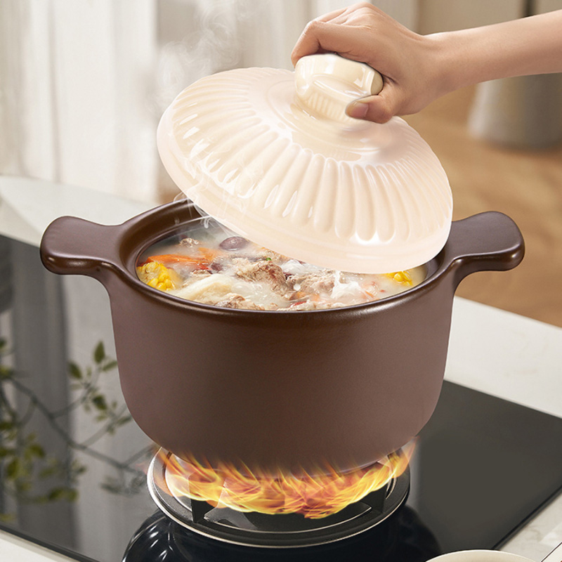 Love  series shallow soup pot 4.5L, , large