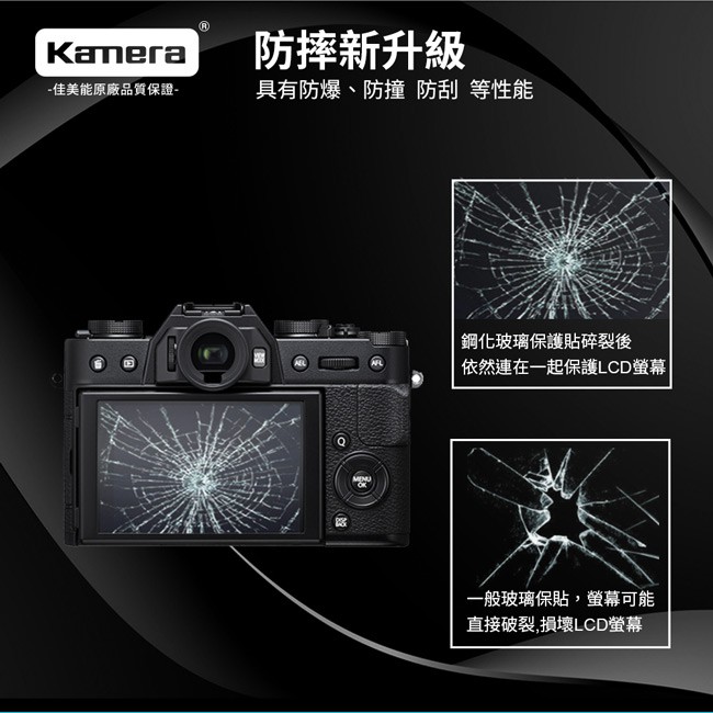 Kamera 9H鋼化玻璃保護貼 for Fujifilm XM1, , large